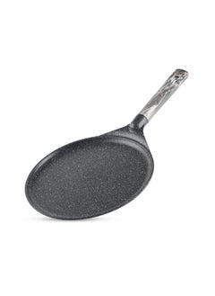 اشتري 28cm   LIFE SMILE Crepe Pan, Non Stick Multi Layer Granite Coating, 100% PFOA FREE Tawa Pan, Induction Bottom Skillet Frying Pan for Pizza, Omelette, Tortillas في الامارات