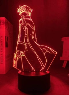 Buy 3D LED Illusion Lamp Multicolor Night Light USB Anime Boys Irregular At Magic High School Tatsuya Shiba Bedroom Decor Birthady Present Xmas 16 colors With Remote Control in UAE