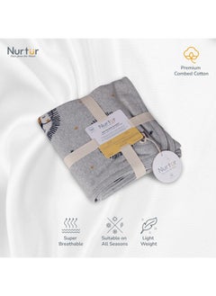 اشتري Soft Baby Blankets For Boys And Girls 100% Combed Cotton Lightweight Fleece في الامارات