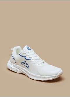 اشتري Textured Sneakers with Lace-Up Closure في الامارات