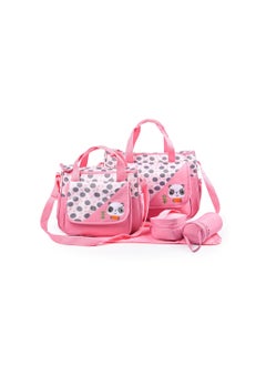 Buy New Cute Animal Printing Mommy Bag Five-Piece Bag Multifunctional Large Capacity Mother and Baby Shoulder Messenger Bag Diaper Bag in UAE