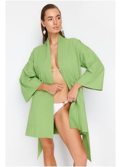 Buy Mini Woven 100% Cotton Kimono & Kaftan with Green Belt TBESS23KM00080 in Egypt