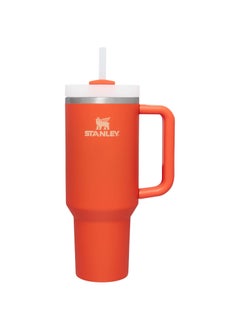 اشتري Stanley Quencher H2.0 Flowstate Stainless Steel Vacuum Insulated Tumbler with Lid and Straw for Water, Iced Tea or Coffee, Smoothie and More, (Tigerlily) - 40oz في الامارات