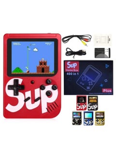 Buy SUP Game Box Plus 400 in 1 Retro Games UPGRADED VERSION mini Portable Console Handheld Gift Kids Boys/Girls 3,4,5,6,7,8,9,10 Years RED in Egypt