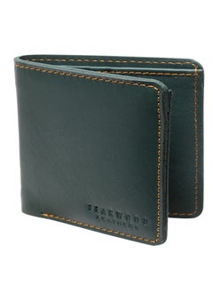 Buy Real Leather RFID Two Fold Long Wallet for Men in UAE