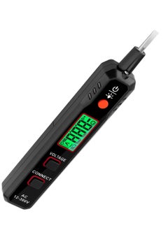 اشتري Premium Electrical Voltage Tester - Dual Range Non-Contact & Contact Pen, LCD Display, Buzzer Alarm, Wire Breakpoint Finder - Safe and Accurate AC Electricity Detection (12V-100V/48V-100V) في الامارات