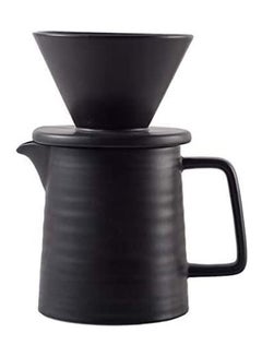 اشتري Pour Over Coffee Maker Set, Ceramic Pourover Coffee Dripper and Decanter, V60 Coffee Filter Drip Brewer and Coffee Pot في السعودية