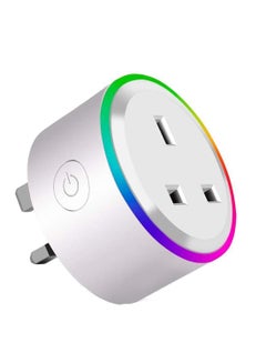 Buy 1pc Google Assistant Voice Command for Home Automation, Wifi Outlet Smart Plug Compatible with Alexa in Saudi Arabia