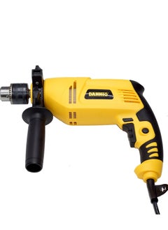 Buy Corded Drill 800 Watts Electric Impact 13mm Keychuck 360°Rotating Handle Masnory Power Tools (DN-6018) Yellow 32.8 x 27.6 x 8.4cm in UAE