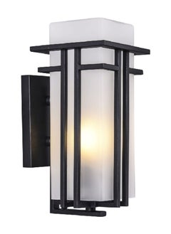 Buy Decorative Contemporary Ambience Enhancing Outdoor Wall Light Black and White Medium B1069-M in Saudi Arabia