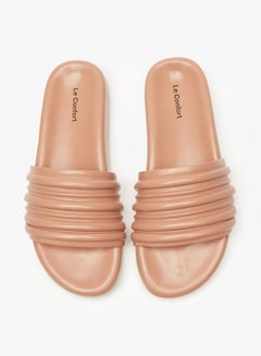 اشتري Textured Slip-On Slide Sandals في الامارات