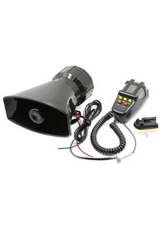 اشتري Police Car Siren Horn Speaker Car Shouting Alarm Siren with Microphone Amplifier Emergency Sound Amplifier Alarm System في السعودية