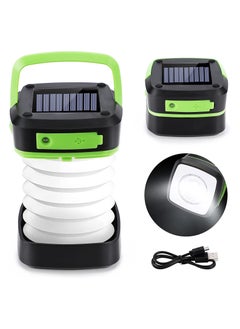 اشتري SYOSI Solar USB Camping Lantern, Rechargeable LED Camping Lights Portable Collapsible Tent Lights, 3 Modes Emergency Light and Power Bank, for Garden, Camping, Hiking, Fishing, Power Cuts في الامارات