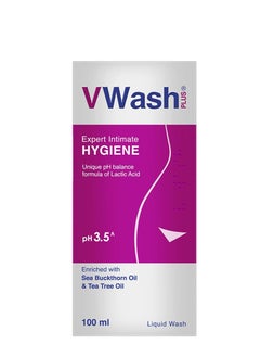 Buy VWash Plus Expert Intimate Hygiene women's hygiene wash suitable for all skin types 100ml. in UAE