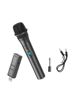 Buy Wireless Microphone, Universal Mic Speaker with USB Receiver and Adapter, Cordless Microphone System for Singing, Speech in Saudi Arabia