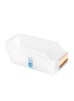اشتري Coralblue - منظم تخزين ثلاجة ومطبخ متين أو منظم الثلاجة - منظمي الثلاجة متعددة الألوان وتخزين - حزمة 4 في الامارات