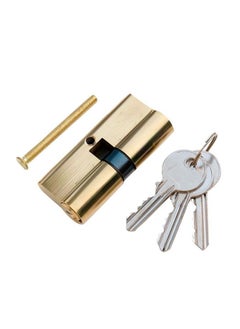 Buy Door Lock Cylinder With 3-Pieces Keys 60mm in Saudi Arabia