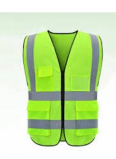 Buy KNP Large Reflective Safety Jacket With 4 Pockets Green is a high visibility garment designed to enhance safety in low light and high traffic environments. in UAE