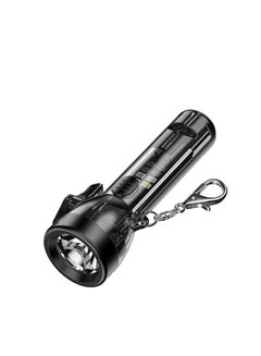 اشتري Small Keychain Torch, Mini USB Rechargeable Keychain Flashlight Bright Key Ring Portable Pocket Torch Light, Versatile 2000 Lumens Keychain Toy with Safety Clip for Various Outdoor Activities في السعودية