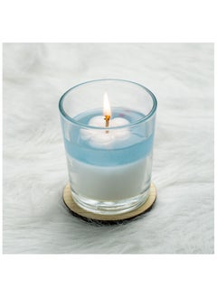 Buy Jar Glass Candle 200ml Palm Wax and Gel Wax with Fragrant Strawberry Scent in Egypt