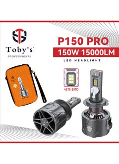 Buy Toby's New Launched Led P150 Pro 9005 2 Pieces 300W/Pair Original Tested LED Headlight Bulb Power Assembly with 30000 Lumens in UAE