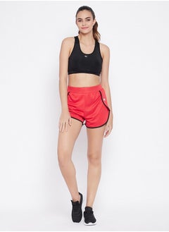 اشتري Clovia Comfort Fit Active Shorts in Red في الامارات