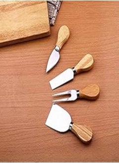 Buy 4 Pieces of Stainless Steel with Wood Hand Knife Set, 2725617062811 in Egypt