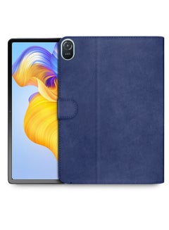 Buy High Quality Leather Smart Flip Case Cover With Magnetic Stand For Honor Pad 8 12.4 Inch 2022 Navy Blue in Saudi Arabia