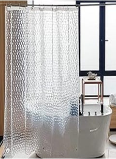 Buy NTBAY EVA Clear Shower Curtain Liner, Water Repellent Shower Curtain for Bathroom Shower Stall, Water Cube, 72x72 Inches in Egypt