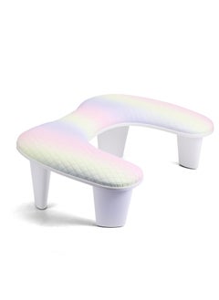 اشتري Nail Arm Rest for Nails Tech U Shaped - Unicorn Shade Nail Arm Rest Comfortable Manicure Nail Hand Rest Pillow Cushion, PU Leather Nail Armrest Stand for Acrylic Nail Art Tech, Quick Installation في الامارات