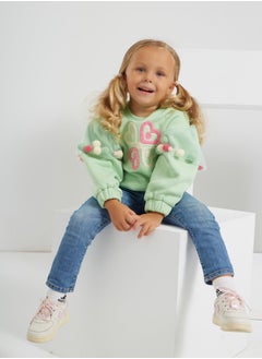 Buy Girls  Printed Cotton sweatshirt in Egypt