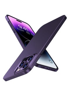 اشتري Slim Fit Designed for iPhone 14 Pro Max Case 6.7 inch, Ultra-Thin 14 Pro Max Case 2022, Lightweight Hard PC Cover Phone Cases for iPhone 14 Pro Max Phone Case Purple, OriginFit في الامارات