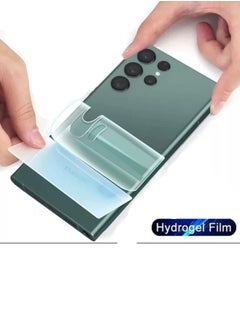 Buy Transparent hydrogel back protection protects against scratches and bumps for Samsung Galaxy S23 Ultra in Saudi Arabia