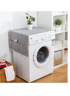 Buy Washing Machine Cover, Anti Stain Waterproof Washer and Dryer Covers for The Top, Multi Purpose Top Covers, Universal Anti Slip Refrigerator Fridge Dust Cover with Storage Bag in Saudi Arabia