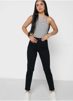 Buy High Waist Mom Jeans in UAE