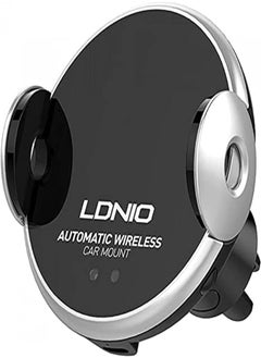 اشتري LDNIO automatic Qi Car Wireless Charger 10W For mobile phone Intelligent Infrared Sensor Fast Charging - Black في مصر