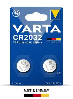 Buy Varta CR2032 Lithium Coin Battery for Long-lasting Performance (2-Pack) in UAE