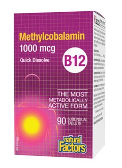 Buy B12 Methylcobalamin 1000 Mcg 90 Sublingual Tab'S in UAE