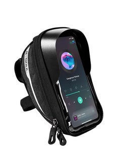 Buy Bike Phone Bag Waterproof Handlebar Bicycle Phone Case Sensitive Phone Mount Bag Holder Compatible with iPhone X XS Max XR 8 7 Plus Below 6.5" in UAE