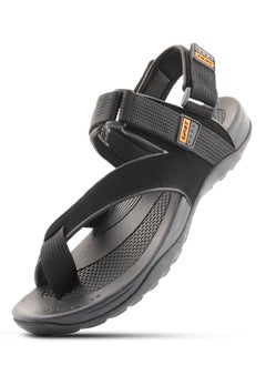 Buy Spot Stylish Sandals For Men | Durable and Straps Sandals | Men's Sandals | SS-7550 Black in UAE