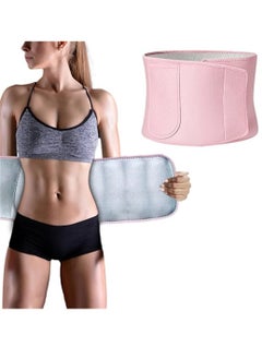 Buy Waist Trainer for Women Pink Waist Trainer Belt and Sweat Band Back Brace Support for Pain Relief Lumbar Strain Reduce Belly Weight Loss Sweat Belt Band Belly Stomach Wrap in UAE