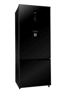 Buy Combi refrigerator, 2 doors, no frost, black glass, digital, with faucet, 505 liters, net, Unionaire in Egypt