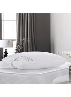 Buy Karaz Linen Cotton Replacement Pillow 90X50 White in Saudi Arabia
