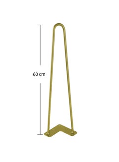 Buy Modern Style Table Leg Steel Gold 60 cm 1 pc in Saudi Arabia