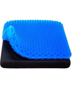 Buy Gel Seat Cushion Cooling seat Cushion Thick Big Breathable Honeycomb Design Absorbs Pressure Points Seat Cushion with Non-Slip Cover Gel Cushion for Office Chair Home Car seat Cushion for Wheelchair in Saudi Arabia