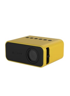 Buy Multifunction Mini LED Projector with Remote Control YT500 Yellow in Saudi Arabia