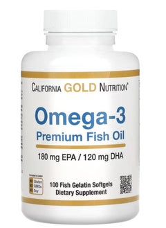 Buy Omega 3 With Premium Fish Oil 100 Softgels in Saudi Arabia