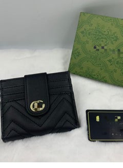 Buy Stylish Women's Short Wallet Multifunctional Women's leather small wallet card holder (Unisex) in UAE