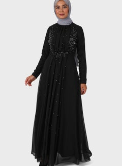 Buy Embellished Flared Dress in UAE