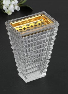 Buy Luxury Crystal Arabic Incence Bakhoor Burner Square Oud Burner | Mabkhara | Madkhan - Metal with Glass Holder in UAE